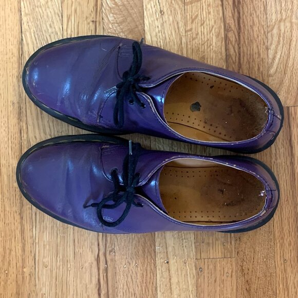 Dr Martens Purple 1461 Shoes - UK 5.5 US 7/8 - Picture 13 of 15